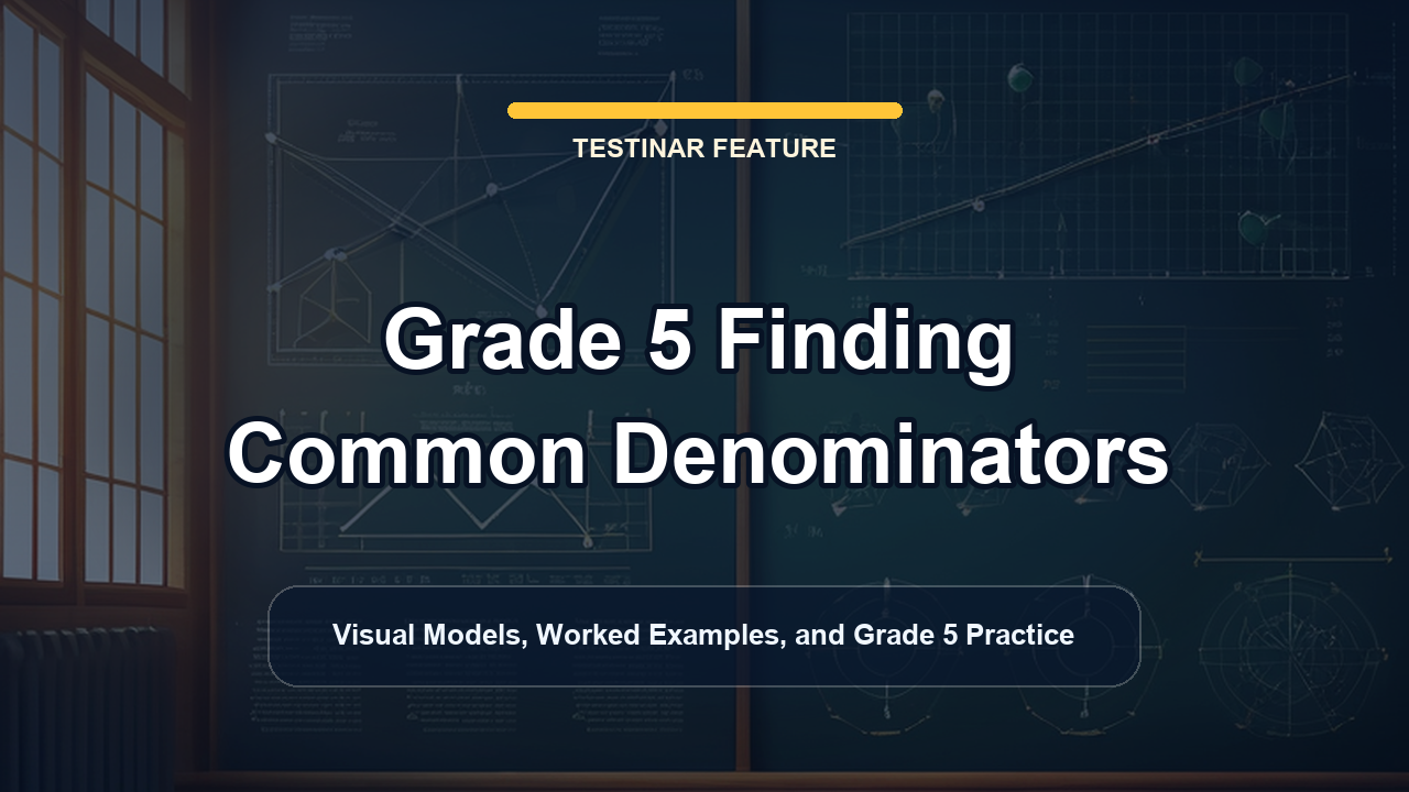 Grade 5 Finding Common Denominators