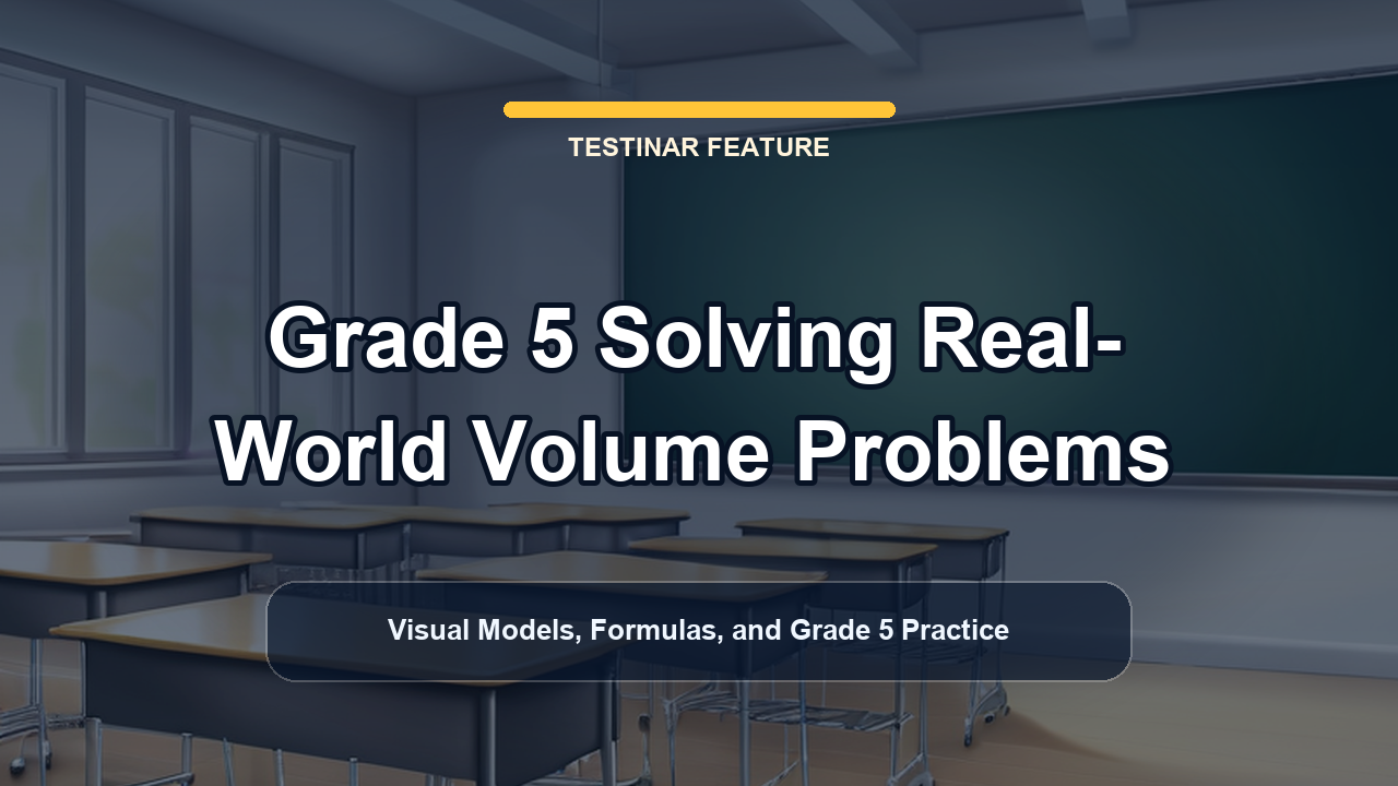 Grade 5 Solving Real-World Volume Problems