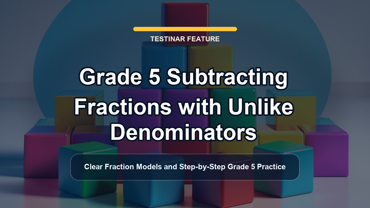 Grade 5 Subtracting Fractions with Unlike Denominators