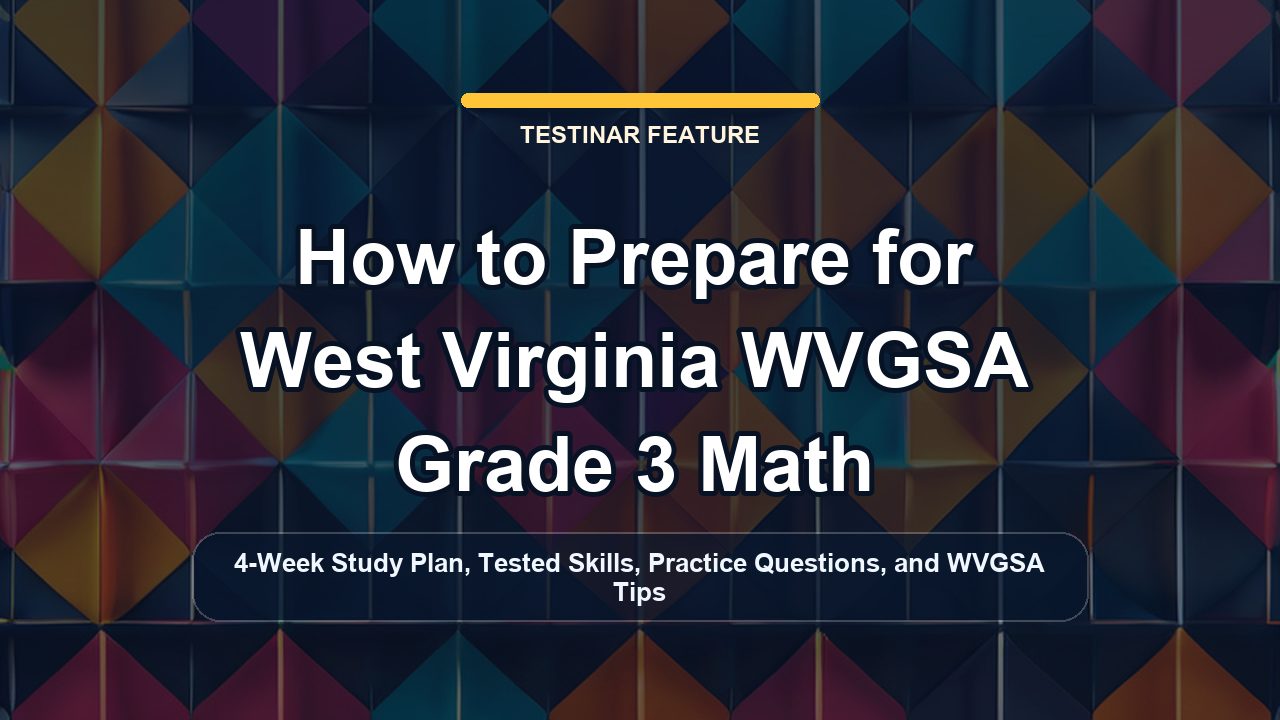 How to Prepare for West Virginia WVGSA Grade 3 Math