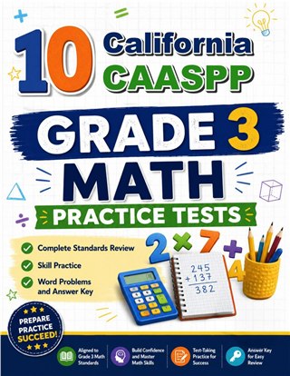 10 California CAASPP Grade 3 Math Practice Tests