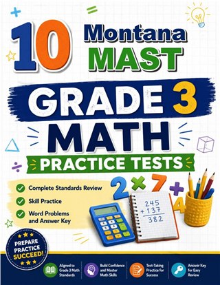 10 Montana MAST Grade 3 Math Practice Tests