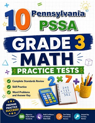 10 Pennsylvania PSSA Grade 3 Math Practice Tests