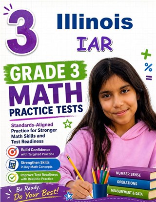 3 Illinois IAR Grade 3 Math Practice Tests