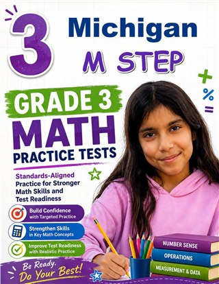 3 Michigan M STEP Grade 3 Math Practice Tests
