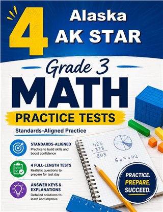 4 Alaska AK STAR Grade 3 Math Practice Tests