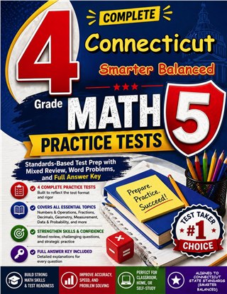 4 Connecticut Smarter Balanced Grade 5 Math Practice Tests