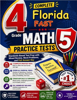 4 Florida FAST Grade 5 Math Practice Tests