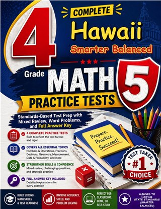 4 Hawaii Smarter Balanced Grade 5 Math Practice Tests