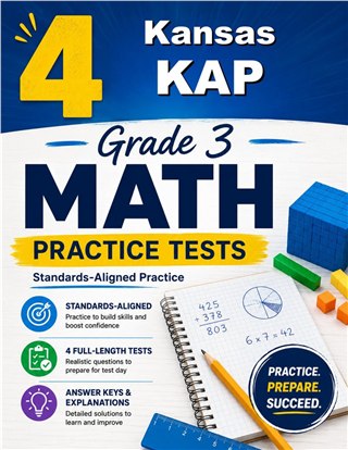 4 Kansas KAP Grade 3 Math Practice Tests
