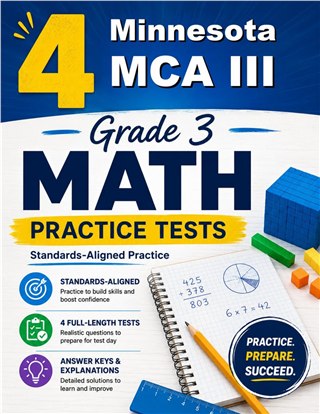 4 Minnesota MCA III Grade 3 Math Practice Tests