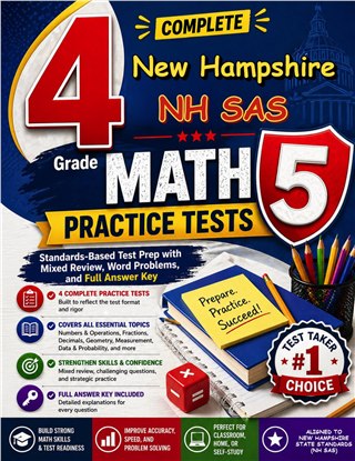 4 New Hampshire NH SAS Grade 5 Math Practice Tests