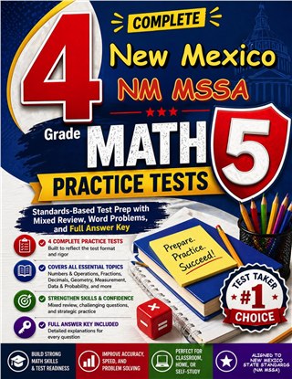 4 New Mexico NM MSSA Grade 5 Math Practice Tests