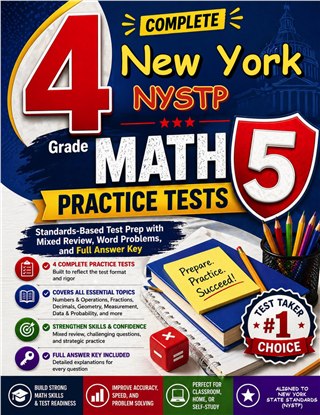 4 New York NYSTP Grade 5 Math Practice Tests
