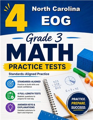 4 North Carolina EOG Grade 3 Math Practice Tests