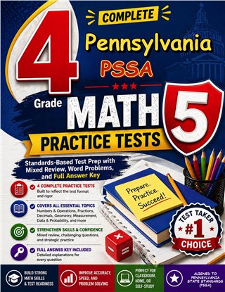 4 Pennsylvania PSSA Grade 5 Math Practice Tests
