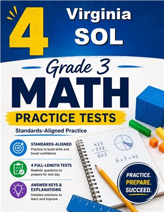 4 Virginia SOL Grade 3 Math Practice Tests