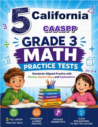 5 California CAASPP Grade 3 Math Practice Tests