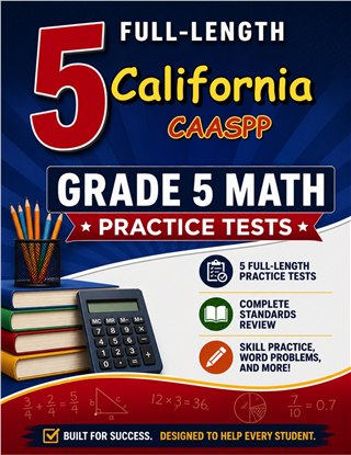 5 California CAASPP Grade 5 Math Practice Tests