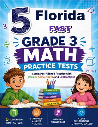 5 Florida FAST Grade 3 Math Practice Tests