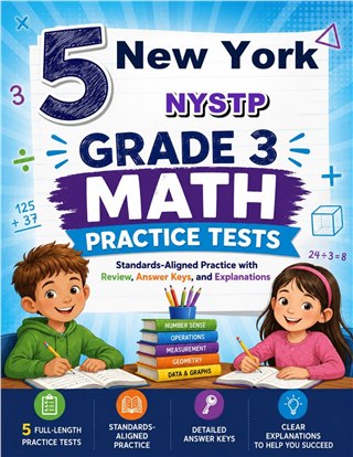 5 New York NYSTP Grade 3 Math Practice Tests