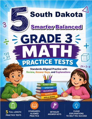 5 South Dakota Smarter Balanced Grade 3 Math Practice Tests