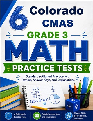 6 Colorado CMAS Grade 3 Math Practice Tests