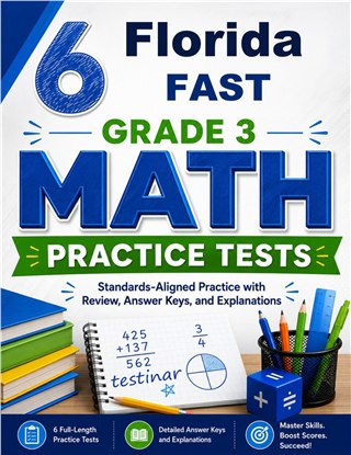 6 Florida FAST Grade 3 Math Practice Tests