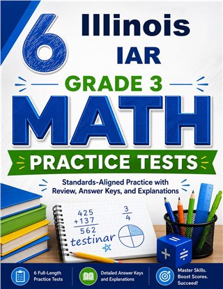 6 Illinois IAR Grade 3 Math Practice Tests