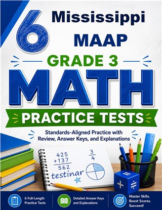 6 Mississippi MAAP Grade 3 Math Practice Tests