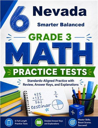 6 Nevada Smarter Balanced Grade 3 Math Practice Tests