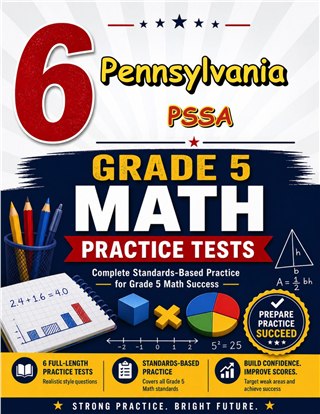 6 Pennsylvania PSSA Grade 5 Math Practice Tests