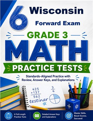 6 Wisconsin Forward Exam Grade 3 Math Practice Tests