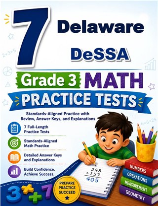 7 Delaware DeSSA Grade 3 Math Practice Tests