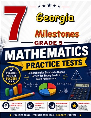 7 Georgia Milestones Grade 5 Math Practice Tests