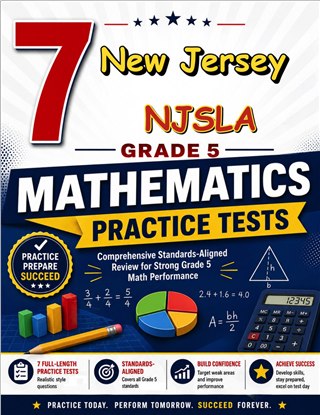 7 New Jersey NJSLA Grade 5 Math Practice Tests