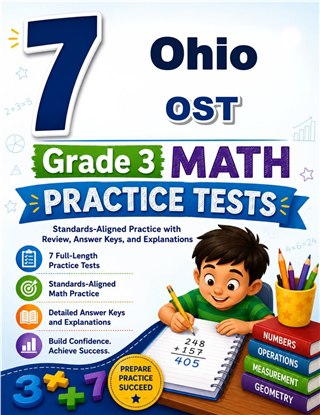 7 Ohio OST Grade 3 Math Practice Tests