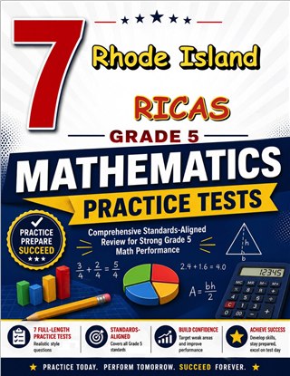 7 Rhode Island RICAS Grade 5 Math Practice Tests
