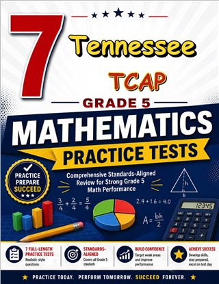 7 Tennessee TCAP Grade 5 Math Practice Tests