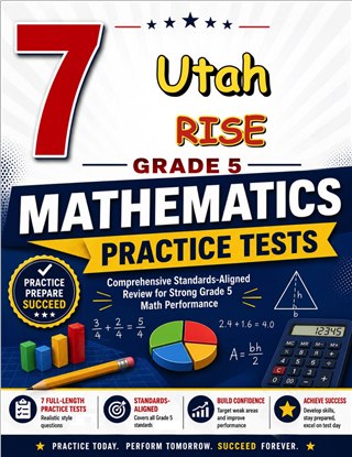 7 Utah RISE Grade 5 Math Practice Tests