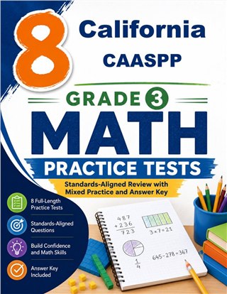 8 California CAASPP Grade 3 Math Practice Tests