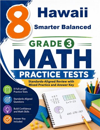 8 Hawaii Smarter Balanced Grade 3 Math Practice Tests