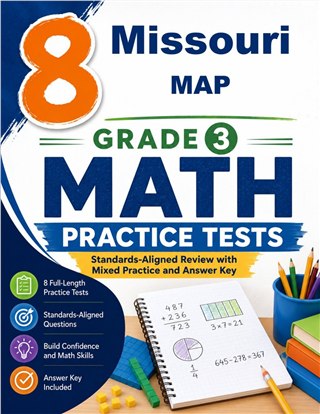 8 Missouri MAP Grade 3 Math Practice Tests