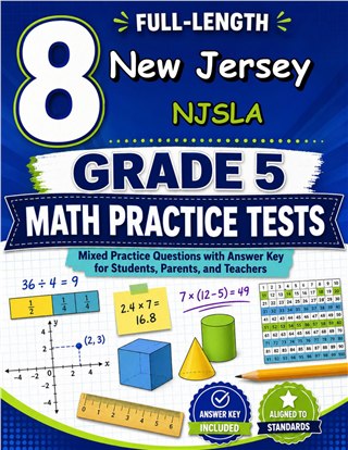 8 New Jersey NJSLA Grade 5 Math Practice Tests