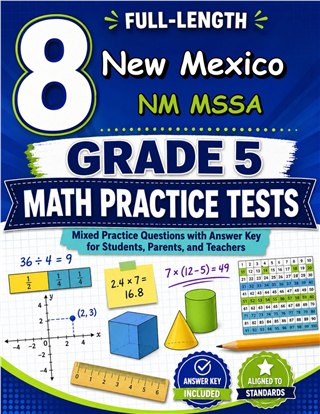8 New Mexico NM MSSA Grade 5 Math Practice Tests