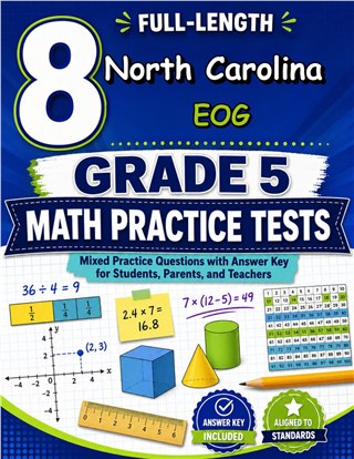 8 North Carolina EOG Grade 5 Math Practice Tests
