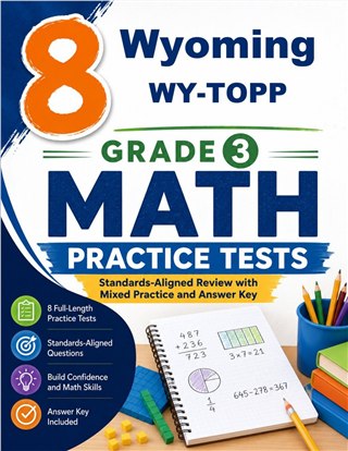 8 Wyoming WY TOPP Grade 3 Math Practice Tests