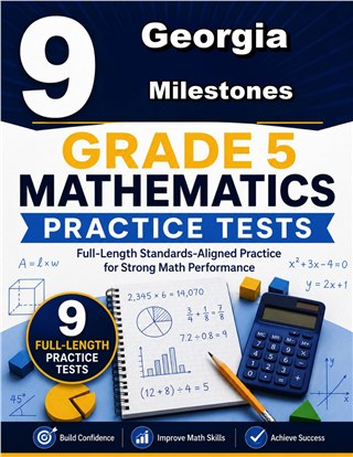 9 Georgia Milestones Grade 5 Math Practice Tests