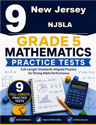 9 New Jersey NJSLA Grade 5 Math Practice Tests