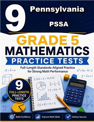 9 Pennsylvania PSSA Grade 5 Math Practice Tests